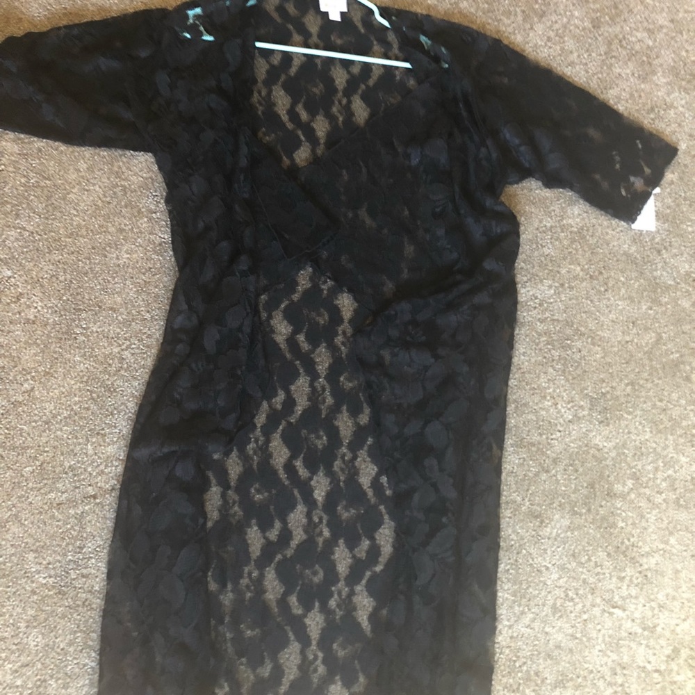 Lularoe Black Lace Shirley S